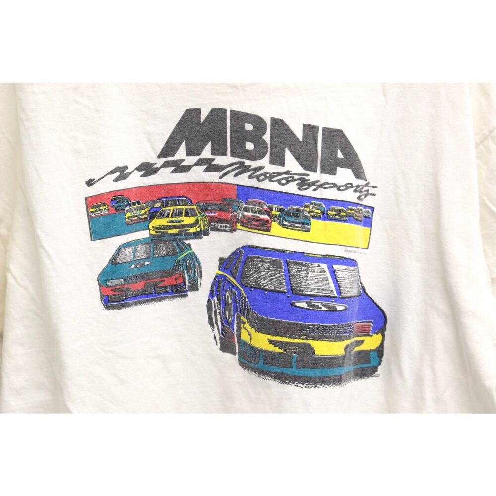 Vintage MBNA Motorsports Nascar Racing 1995 T Shirt XL - Picture 2 of 10